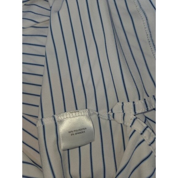 Peter Millar Summer Comfort Mens Striped Polo Large Capital City Club - Picture 6 of 8